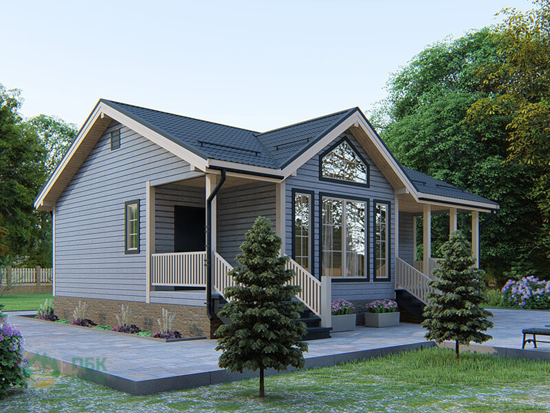 Одноэтажный каркасный дом «Нил» 11 на 8,5