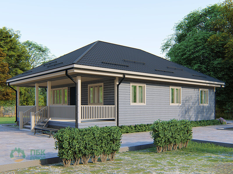 Одноэтажный каркасный дом «Арда» 13,5х9