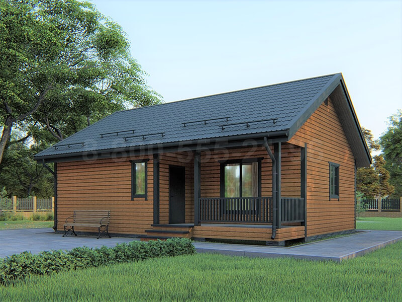 Одноэтажный каркасный дом «Рейн» 10х8
