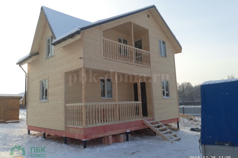 Полутораэтажный каркасный дом «Тифина» 6х8