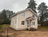 Двухэтажный каркасный дом 12х9м. в Новгородской области.