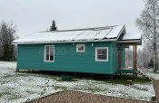 Одноэтажный каркасный дом «Омь» 13.8х11 м.
