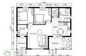 планировка 1 этажа каркасного дома 11 на 8,5