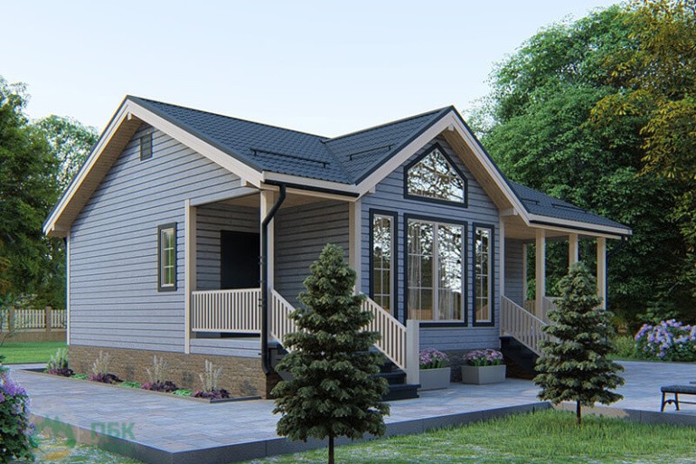 Одноэтажный каркасный дом «Нил» 11 на 8,5