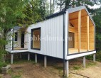 Каркасный дом в стиле БарнХаус по проекту «Вельгия» 12х6м в Московской области