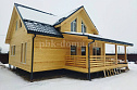 Двухэтажный каркасный дом 12.5х11м в Московской области