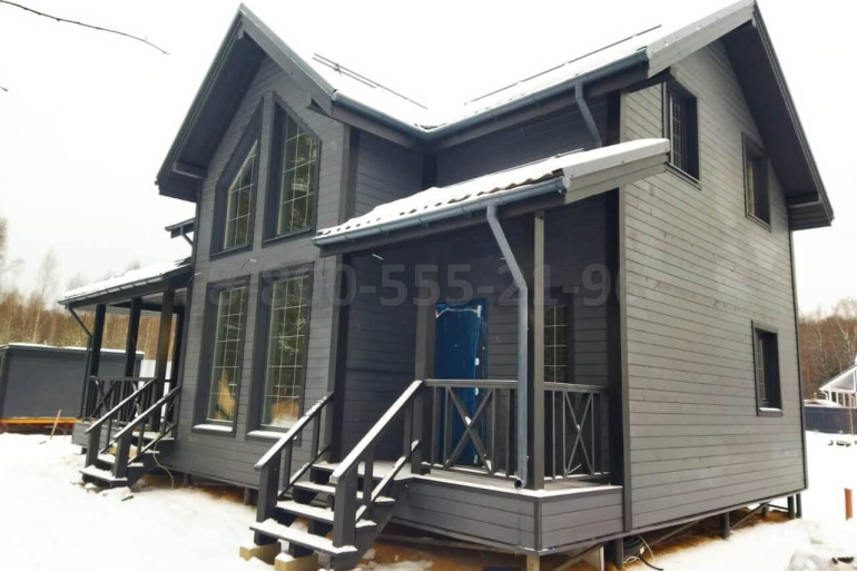 Полутораэтажный каркасный дом «Нева» 12х7,5