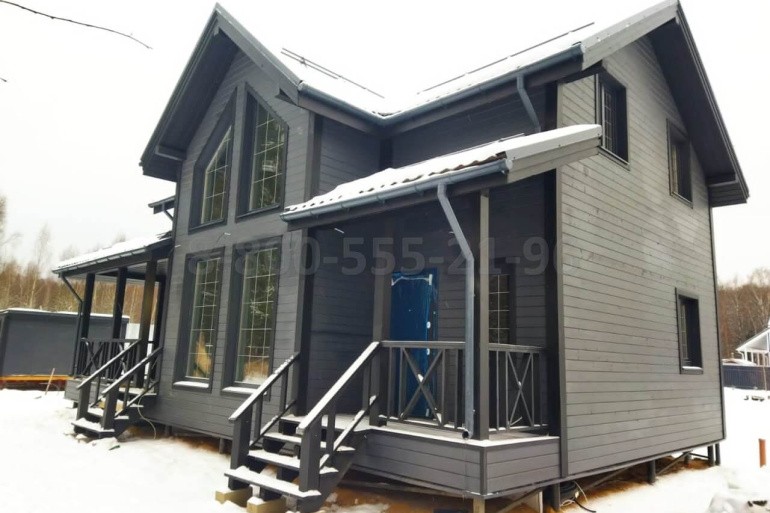 Полутораэтажный каркасный дом «Нева» 12х7,5