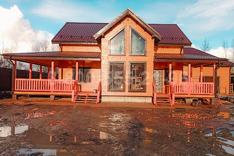 Каркасный дом со вторым светом «Москва» 14х9