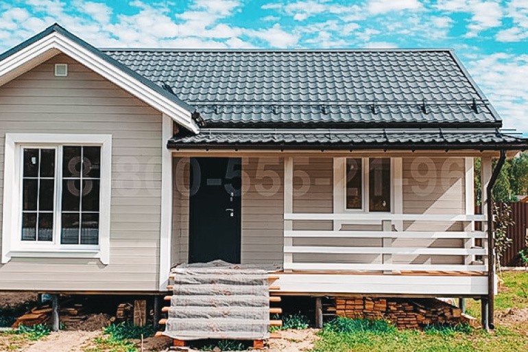 Одноэтажный каркасный дом «Омолон» 10х7.25