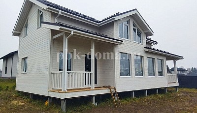 Двухэтажный каркасный дом 15х7.5м в Московской области