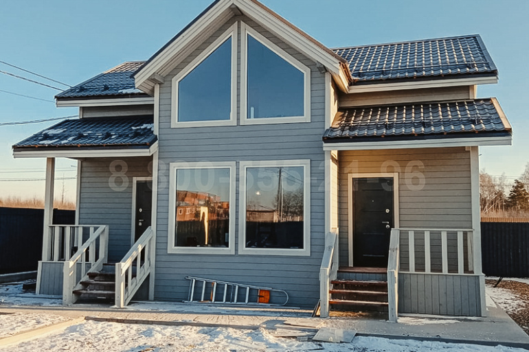 Полутораэтажный каркасный дом «Сена» 10х7.5