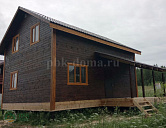 Дом из бруса 7 на 9 м по индивидуальному проекту.