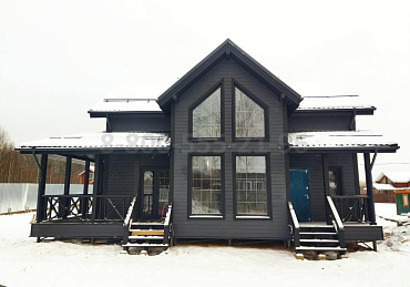 Двухэтажный каркасный дом 12х7.5м. в Московской области.