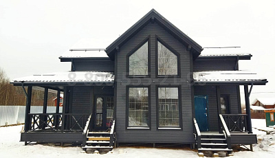 Двухэтажный каркасный дом 12х7.5м. в Московской области.