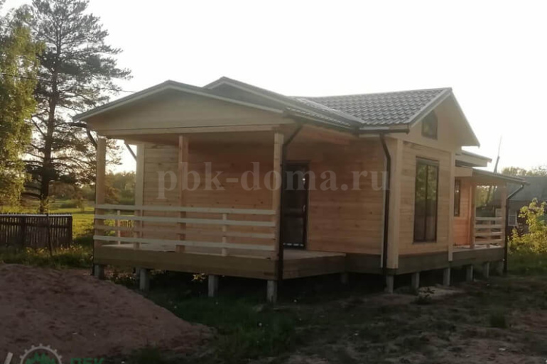 Одноэтажный каркасный дом «Безгодовка» 12х8