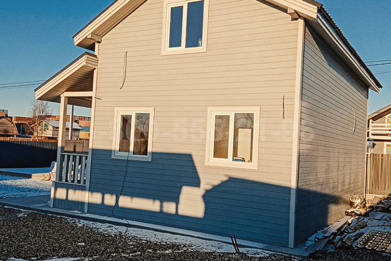 Полутораэтажный каркасный дом «Сена» 10х7.5