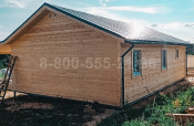 Одноэтажный каркасный дом «Омь» 13.8х11 м.