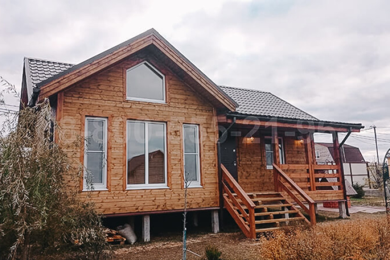 Каркасный одноэтажный дачный дом «Омолон» 10х7.25