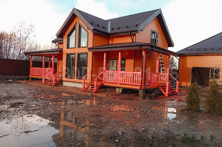 Каркасный дом со вторым светом «Москва» 14х9