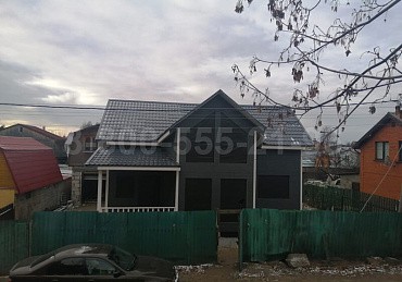 Каркасный дом 12 на 7.5 м. с полуторным этажом.