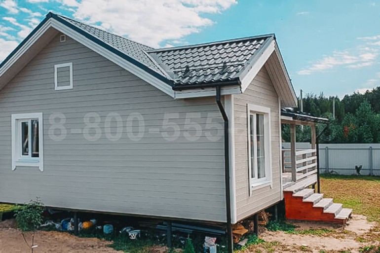 Одноэтажный каркасный дом «Омолон» 10х7.25