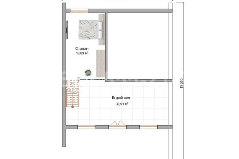 Одноэтажный каркасный дом «Миссури» 15х15 с террасой