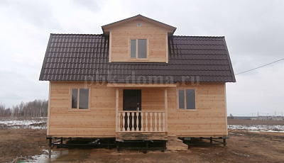 Каркасно-щитовой дом 6 на 9 м.