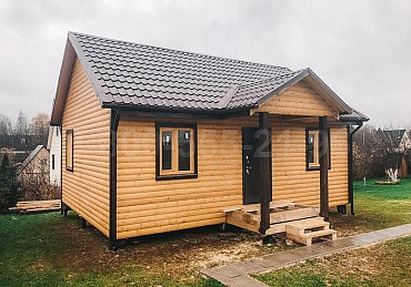 Одноэтажный каркасный дом 8х6 м. в Московской области.
