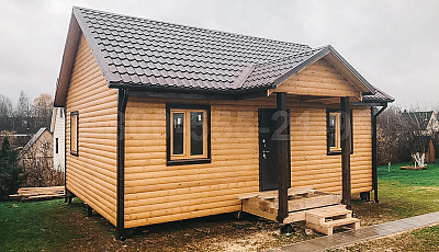 Одноэтажный каркасный дом 8х6 м. в Московской области.