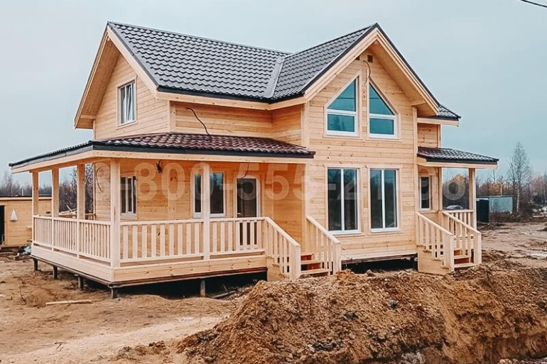 Полутораэтажный каркасный дом «Нева» 12х7,5