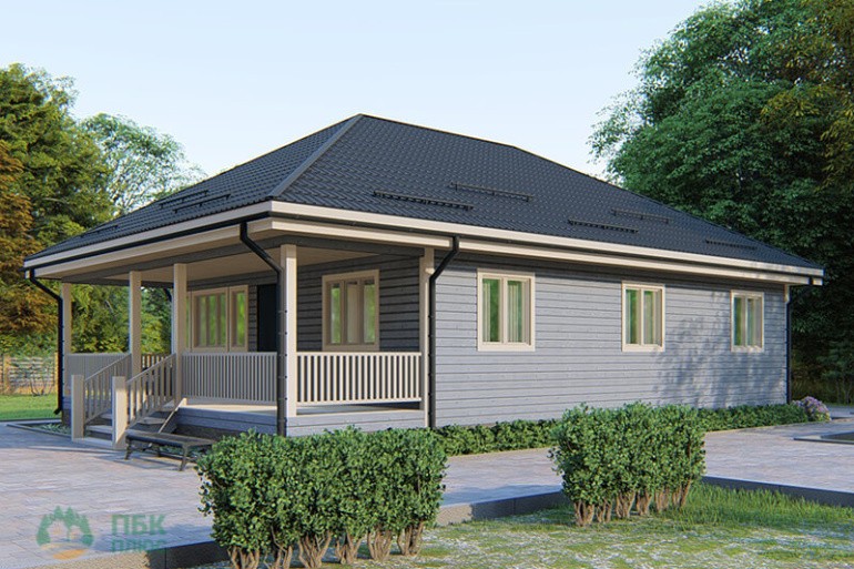 Одноэтажный каркасный дом «Арда» 13,5х9