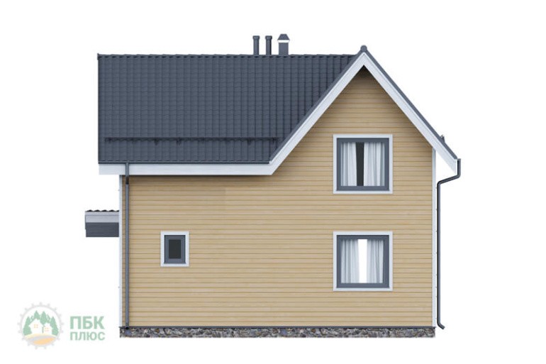 Полутораэтажный каркасный дом «Вычегда» 9х7