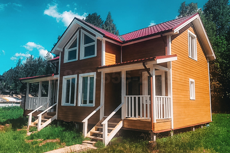 Полутораэтажный каркасный дом «Нева» 12х7,5