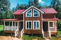 Полутораэтажный каркасный дом 12х7,5м. в Новгородской области.