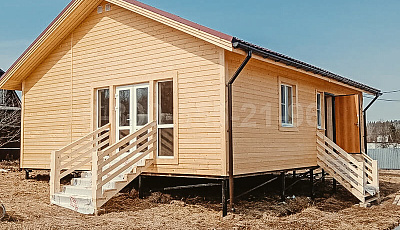 Каркасный дом 10х8м по индивидуальному проекту в Московской области.