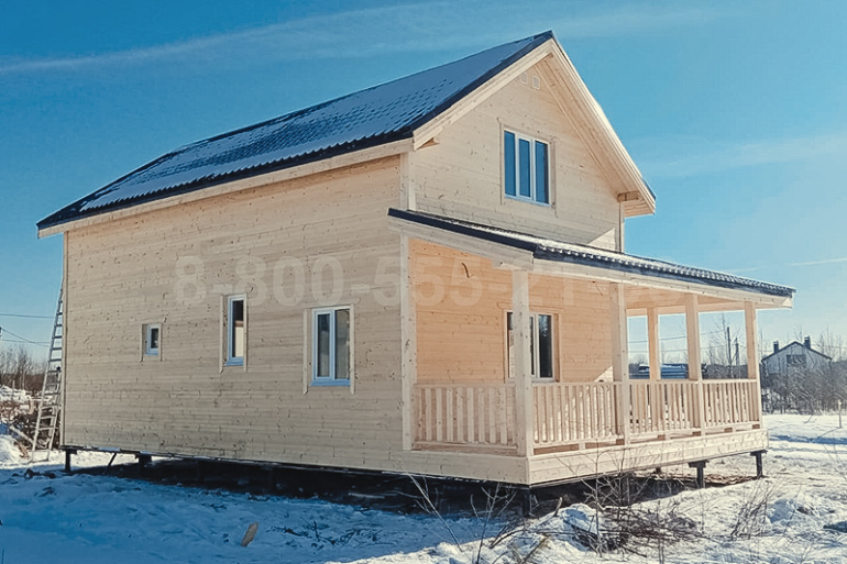 Полутораэтажный каркасный дом «Нева» 12х7,5