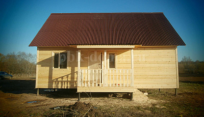 Каркасно-щитовой дом 6х9 м.