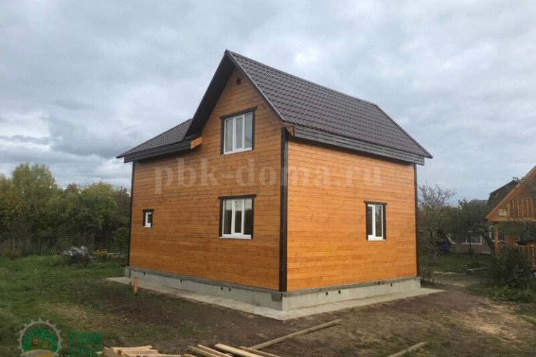 Полутораэтажный каркасный дом «Вычегда» 9х7