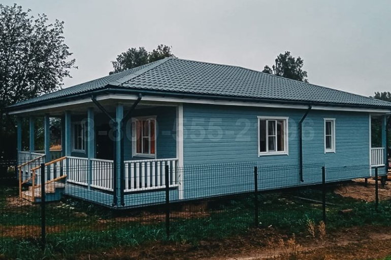 Одноэтажный каркасный дом «Арда» 13,5х9