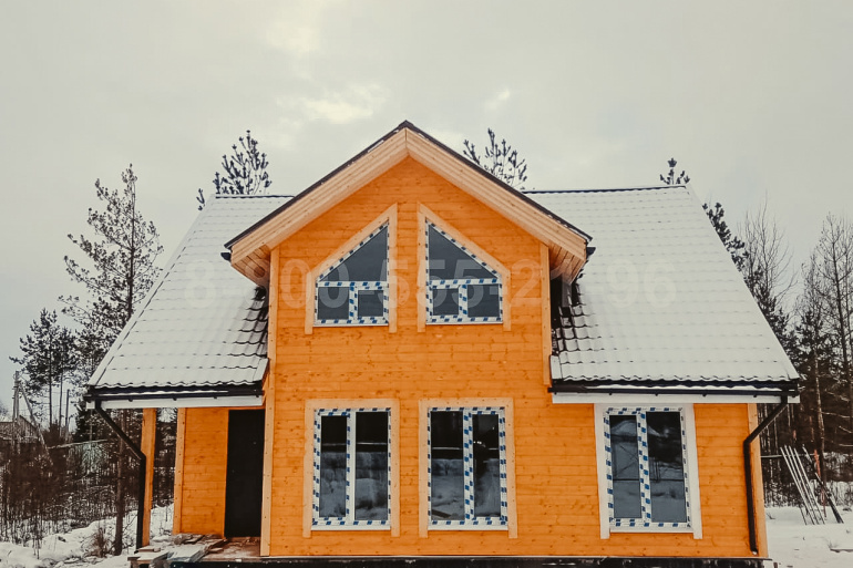 Полутораэтажный каркасный дом «Сена» 10х7.5