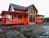 Двухэтажный каркасный дом 14х9м. в Ленинградской области.