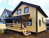 Двухэтажный каркасный дом 8х13м. в Московской области.