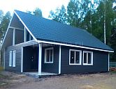 Двухэтажный каркасный дом 10х10м в Республике Карелия