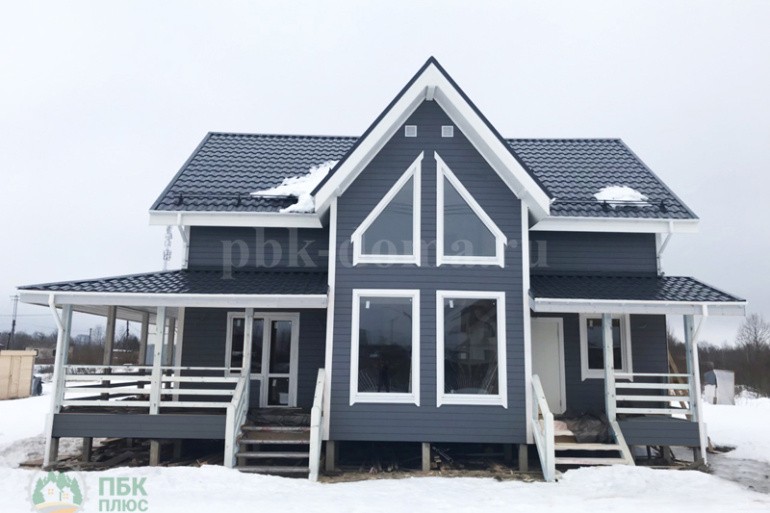 Полутораэтажный каркасный дом «Нева» 12х7,5