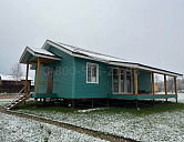 Одноэтажный каркасный дом 12х11м. в Московской области.