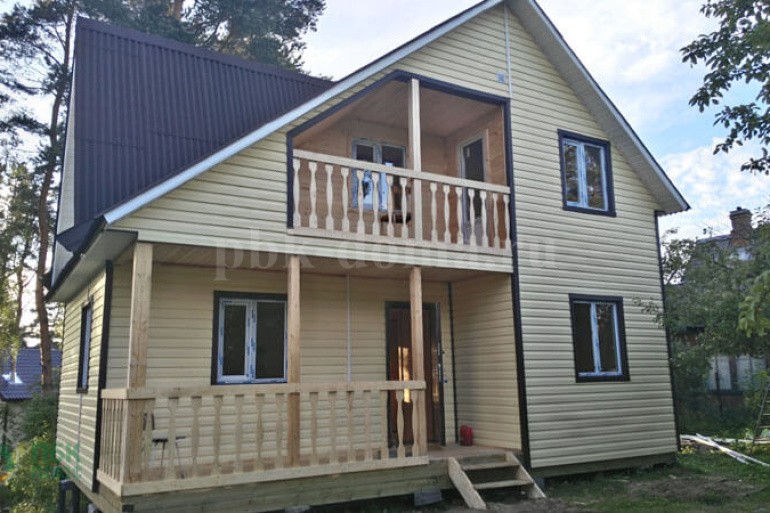 Полутораэтажный каркасный дом «Тифина» 6х8