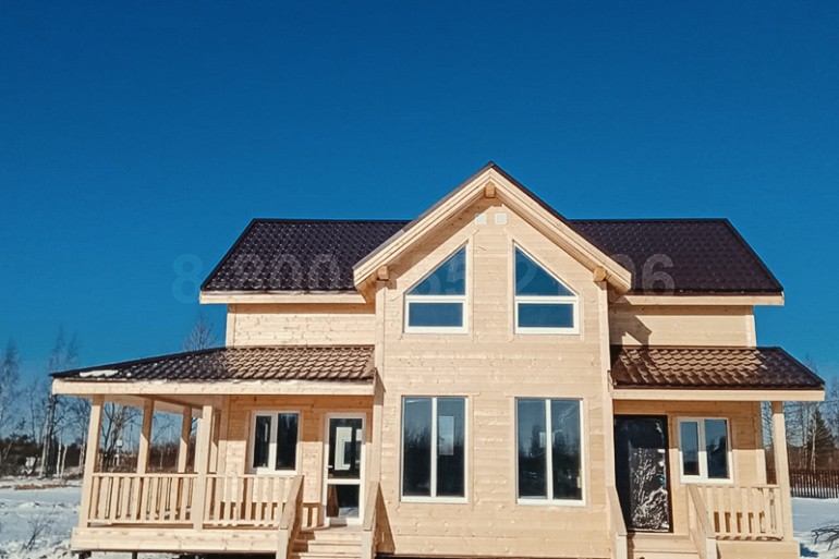 Полутораэтажный каркасный дом «Нева» 12х7,5