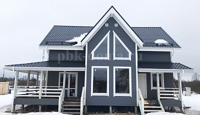 Каркасный дом 7,5 на 12 м.