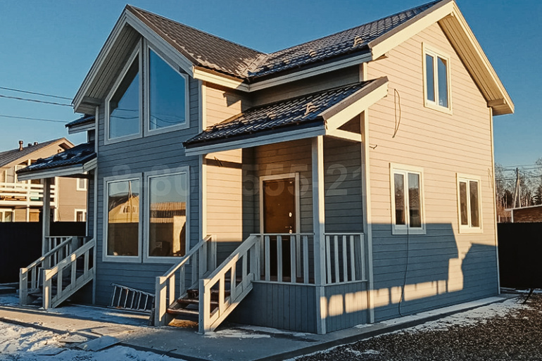 Полутораэтажный каркасный дом «Сена» 10х7.5